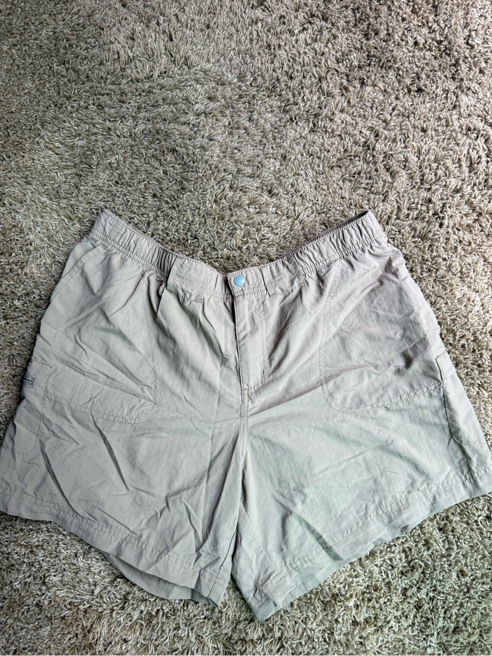 Columbia Light Tan Nylon Shorts